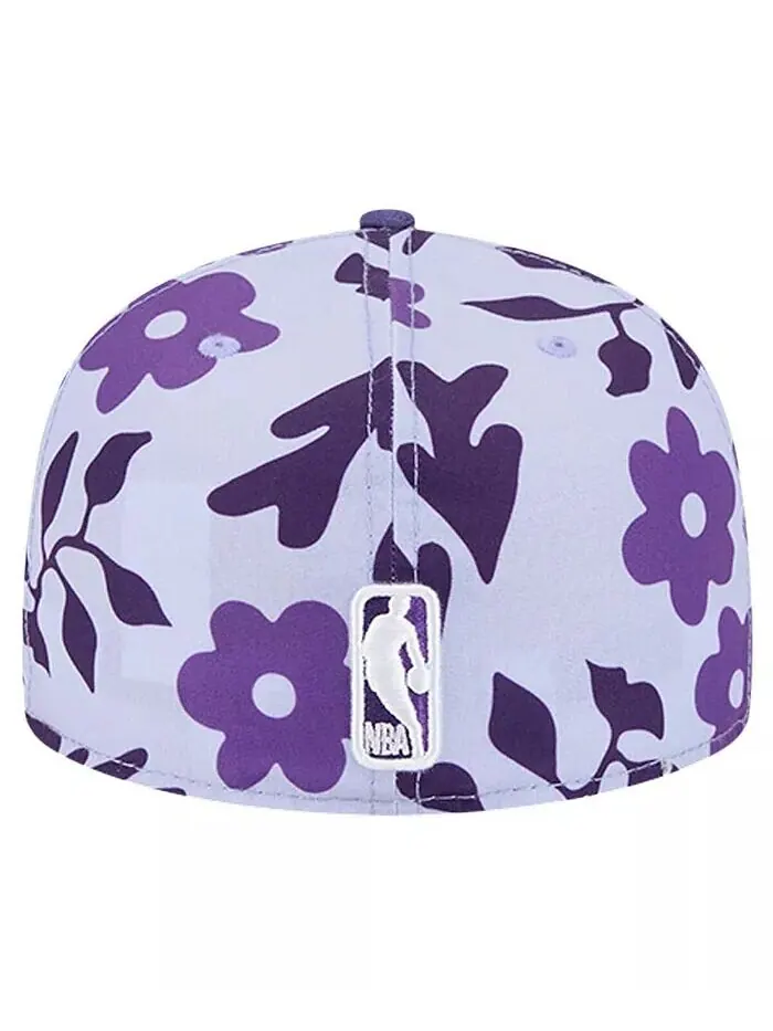 Мужская фиолетовая шляпа Phoenix Suns Palm Fronds, 2 тона 59FIFTY, приталенная шляпа New Era — изображение 4 из 4, фиолетовый