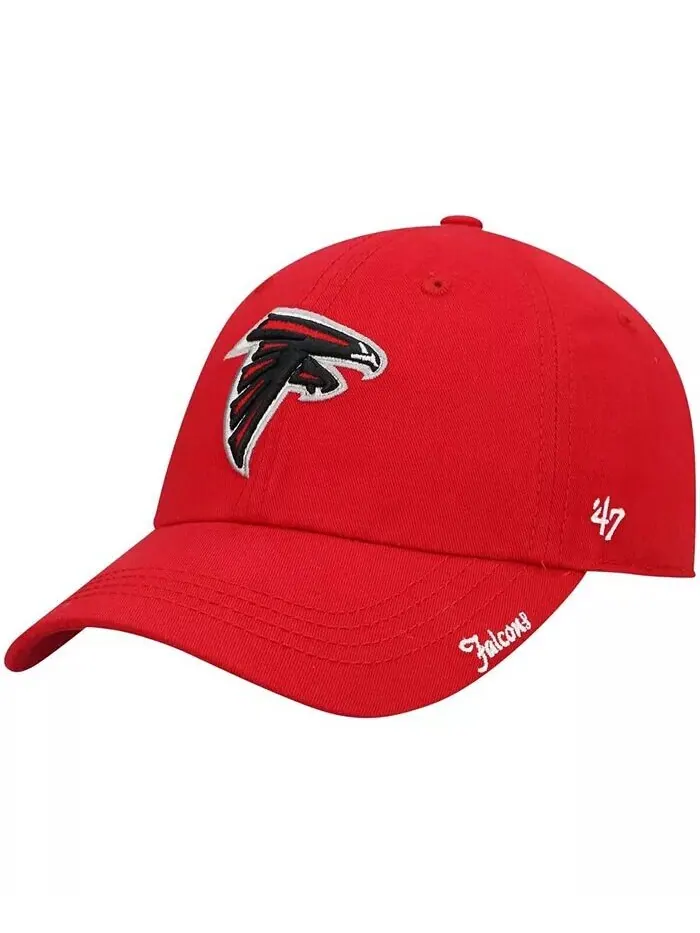 Женская красная регулируемая шапка Atlanta Falcons Miata Clean Up '47 Brand — изображение 1 из 4, красный
