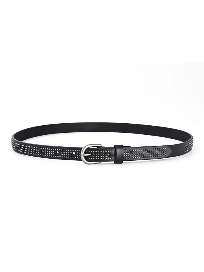 Женский кожаный ремень Stud Soul OLD TREND — изображение 2 из 9, черный