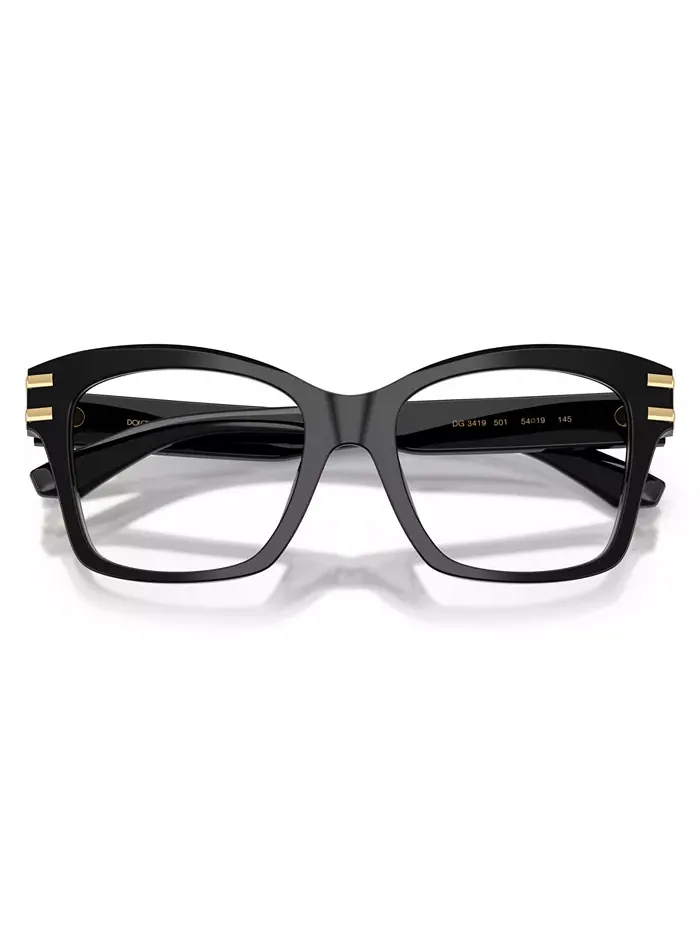 Женские очки квадратной формы, DG3419 Dolce&Gabbana — изображение 3 из 6, черный