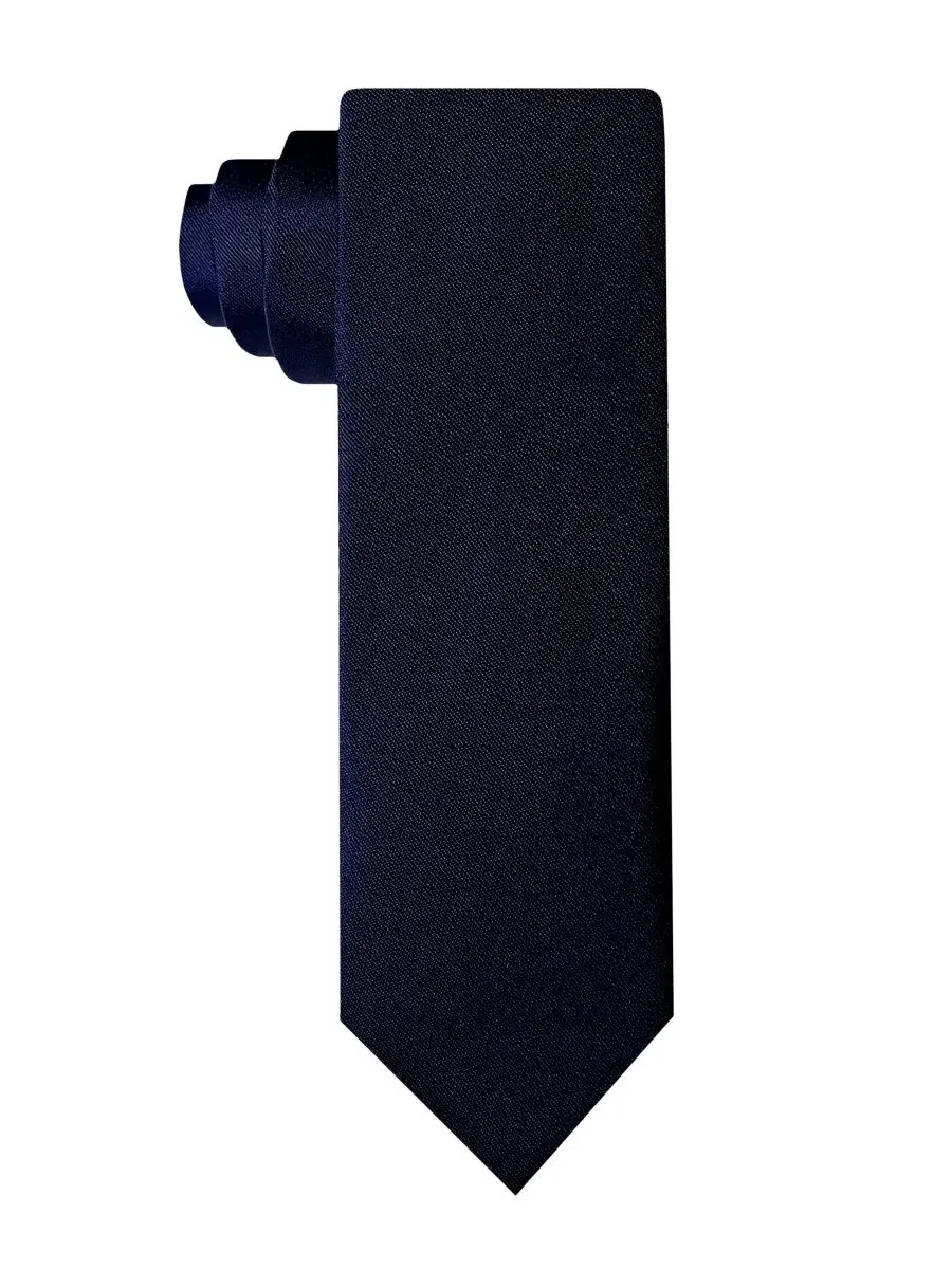 Мужской мягкий однотонный галстук Van Heusen — изображение 1 из 4, темно-синий