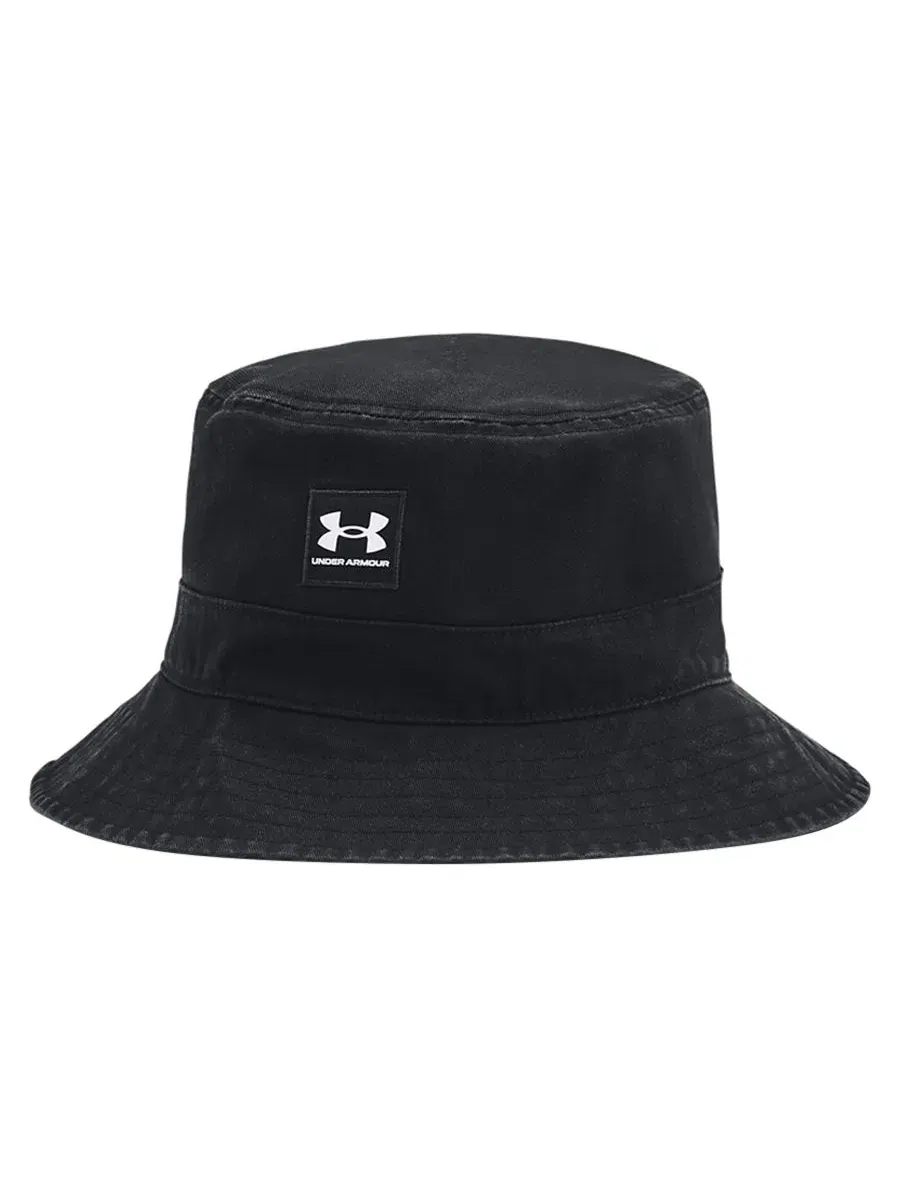 Панама хлопковая с принтом Under Armour — изображение 2 из 3, черный/белый