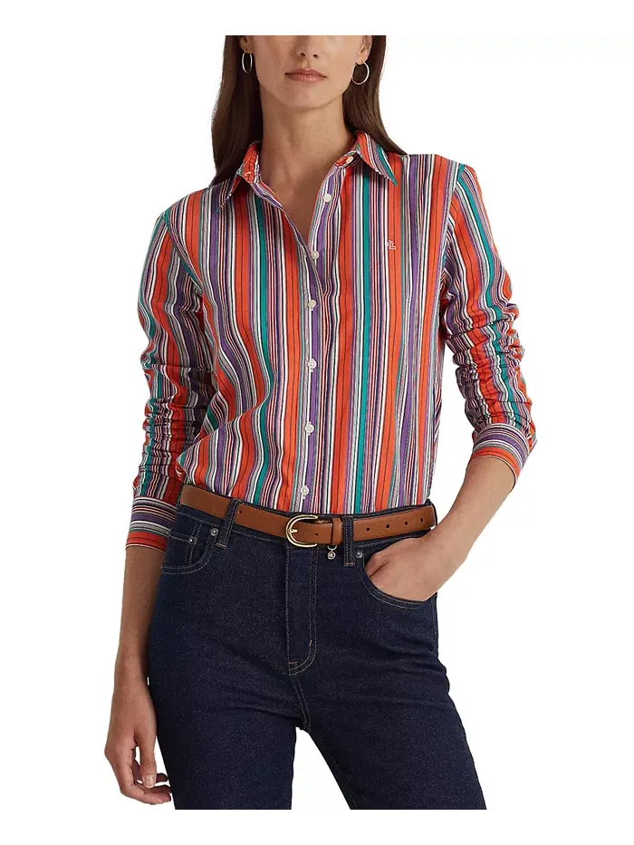 Женский кожаный ремень Charm Crosshatch Lauren Ralph Lauren — изображение 3 из 3, бежевый