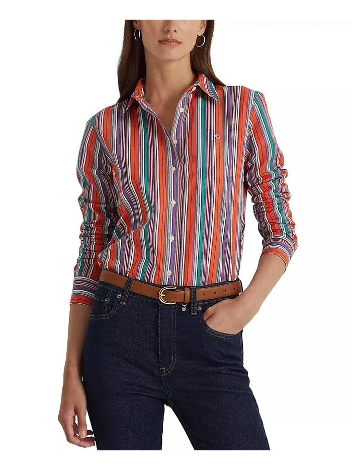 Женский кожаный ремень с подвеской и штриховкой Lauren Ralph Lauren — изображение 3 из 3, черный