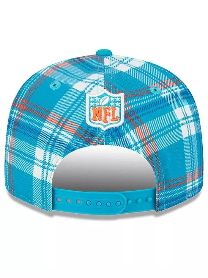 Мужская бейсболка Aqua Miami Dolphins 2024 Sideline Statement 9FIFTY Snapback New Era — изображение 3 из 4