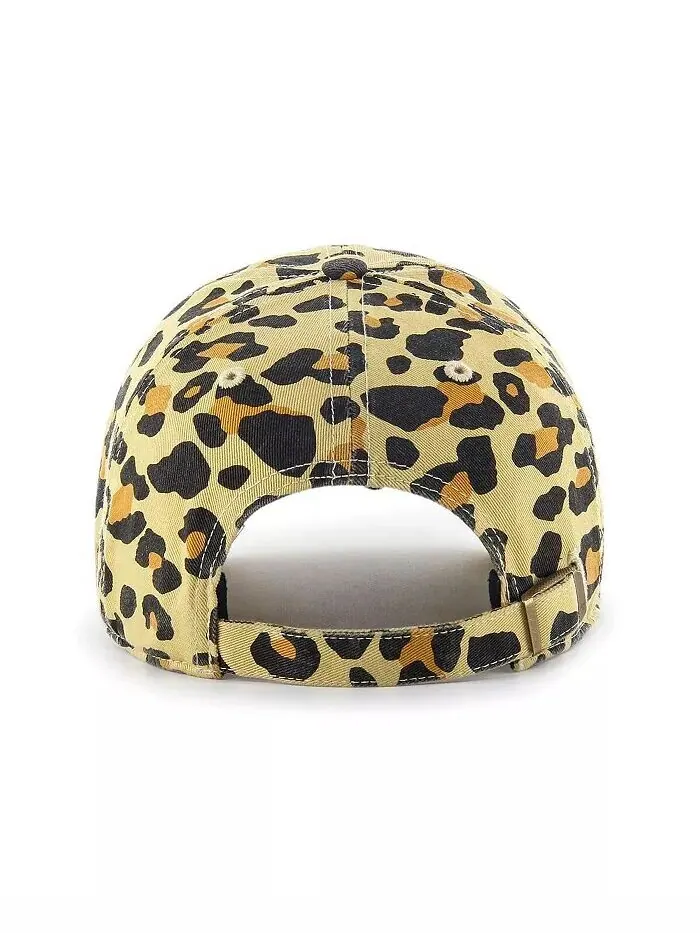 Женская регулируемая шапка Miami Marlins Tan Cheetah Clean Up '47 Brand — изображение 5 из 5, бежевый