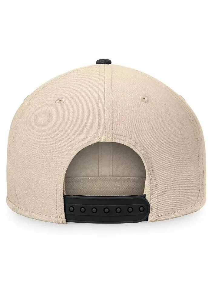 Мужская кремовая/черная кепка Vegas Golden Knights Goalaso Snapback Fanatics — изображение 2 из 4, кремовый черный