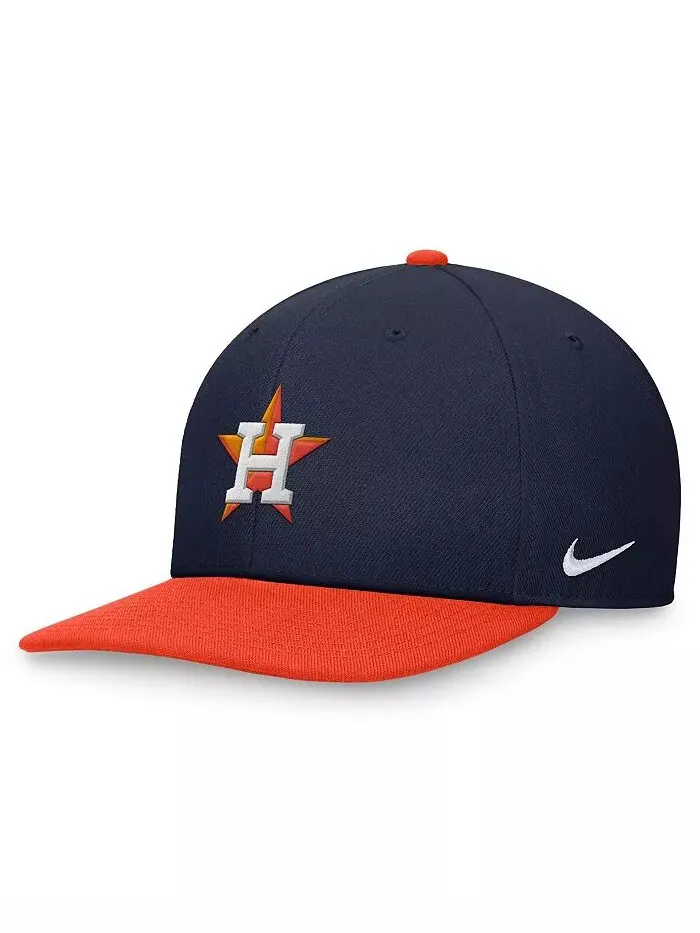Мужская темно-синяя, оранжевая двухцветная кепка Houston Astros Evergreen Snapback Nike — изображение 1 из 4