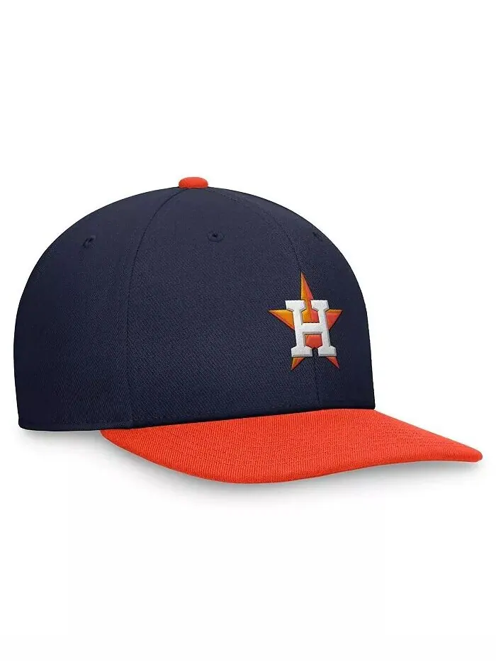 Мужская темно-синяя, оранжевая двухцветная кепка Houston Astros Evergreen Snapback Nike — изображение 2 из 4