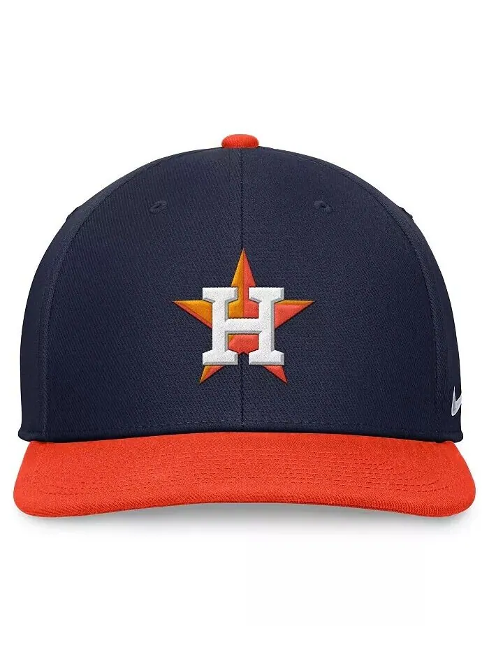 Мужская темно-оранжевая двухцветная бейсболка Houston Astros Evergreen Snapback Nike — изображение 3 из 4