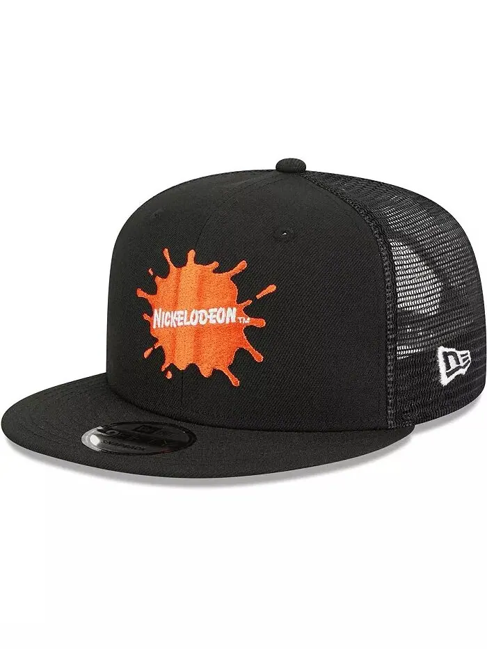 Мужская черная бейсболка Nickelodeon Splat Trucker 9FIFTY Snapback New Era — изображение 1 из 4