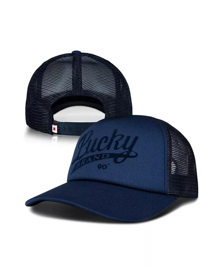 Женская кепка дальнобойщика с принтом Lucky Brand — изображение 6 из 6, темно-синий