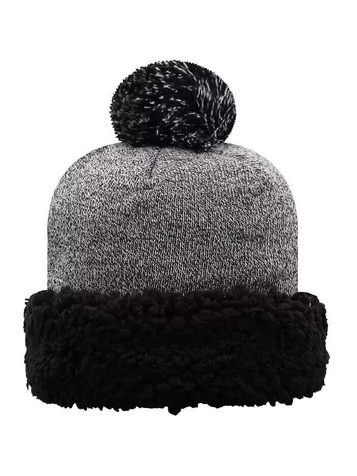 Женская черная шапка Penn State Nittany Lions Snug Cuffed Knit с помпоном Top of the World — изображение 2 из 2