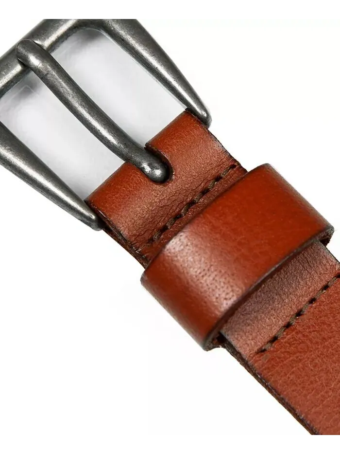Бирюзовый кожаный ремень с полосками из бисера Lucky Brand — изображение 3 из 5, бежевый