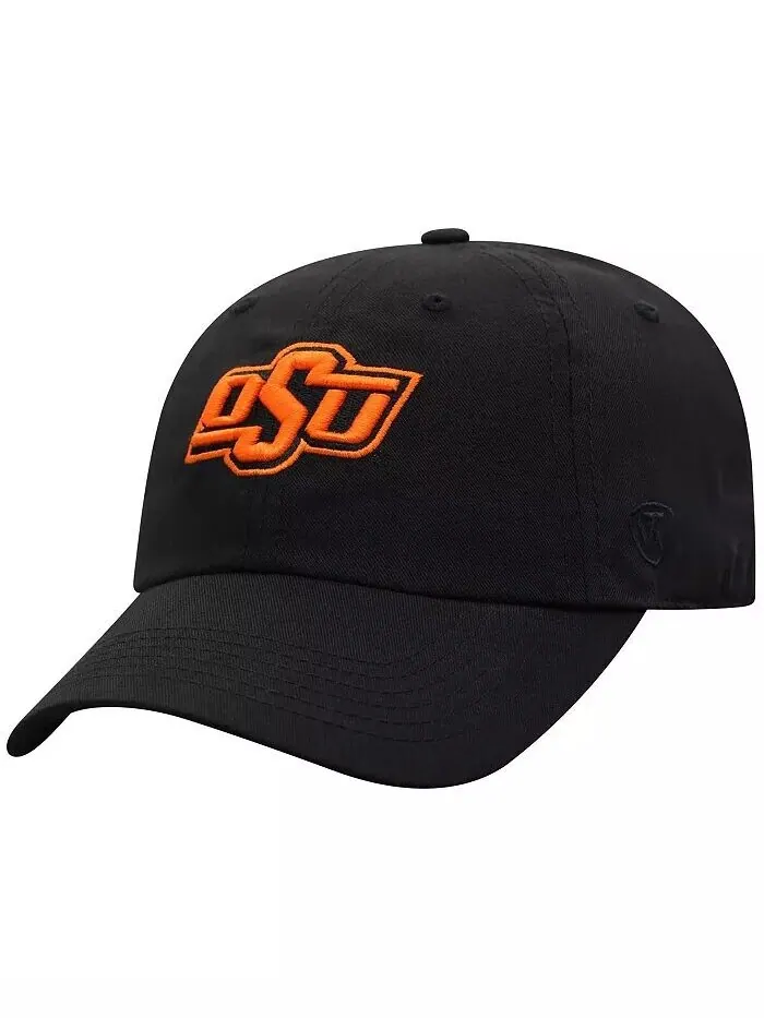 Мужская черная шляпа Oklahoma State Cowboys Staple Adjustable Top of the World — изображение 1 из 4