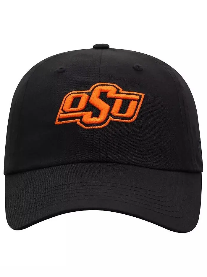 Мужская черная шляпа Oklahoma State Cowboys Staple Adjustable Top of the World — изображение 2 из 4
