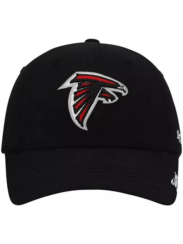 Женская черная кепка Atlanta Falcons Miata Clean Up Primary с регулируемой посадкой '47 Brand — изображение 2 из 4