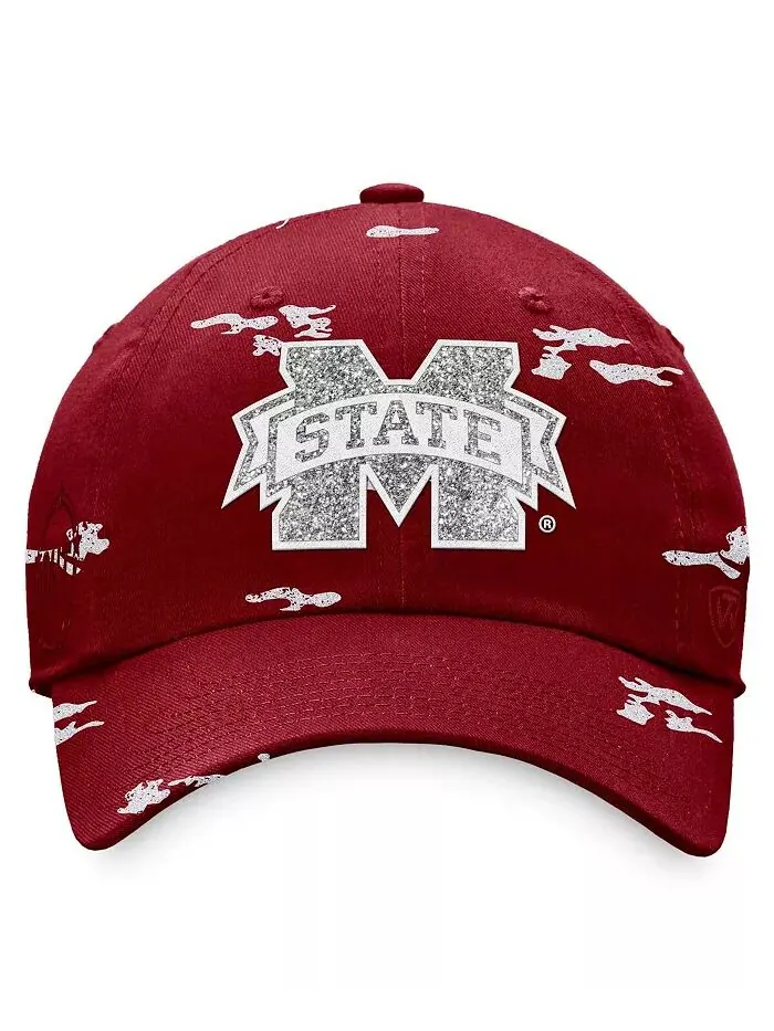 Женская темно-бордовая кепка Mississippi State Bulldogs OHT в стиле милитари Appreciation Betty — изображение 2 из 2