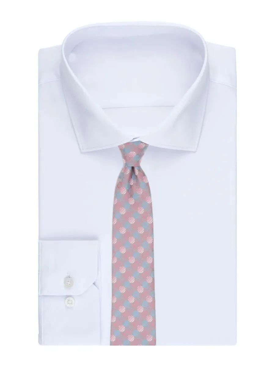 Мужской галстук Penwill Dot Perry Ellis Portfolio — изображение 3 из 3, розовый