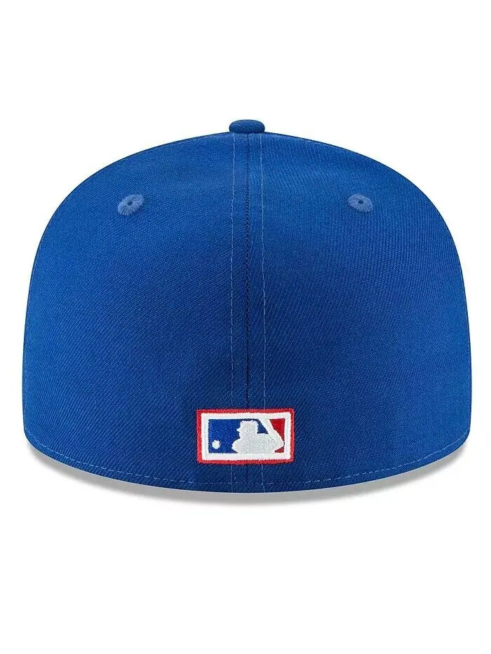 Мужская синяя приталенная шляпа Texas Rangers Cooperstown Collection 59FIFTY из шерсти New Era — изображение 3 из 3, синий