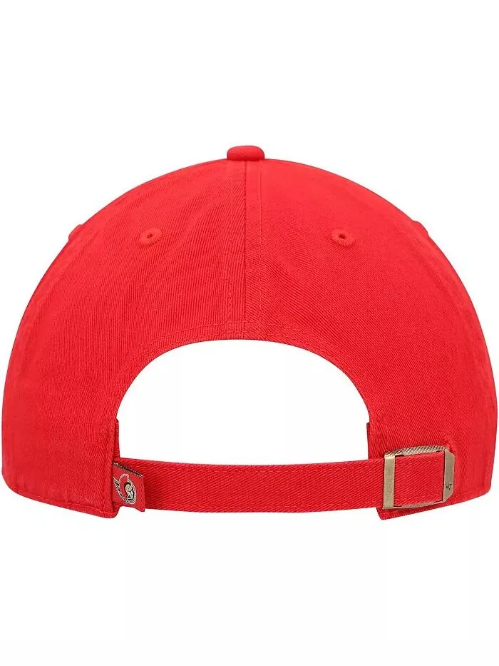 Мужская красная кепка Ottawa Senators Team Clean Up Adjustable '47 Brand — изображение 4 из 4
