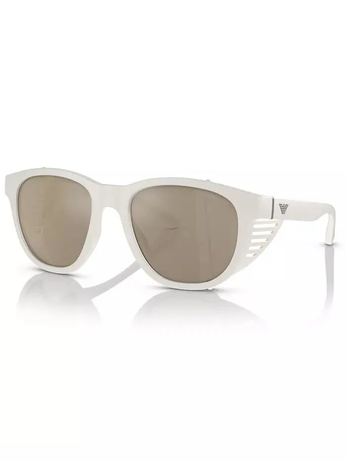 Мужские солнцезащитные очки, зеркальные EA4216U Emporio Armani — белый