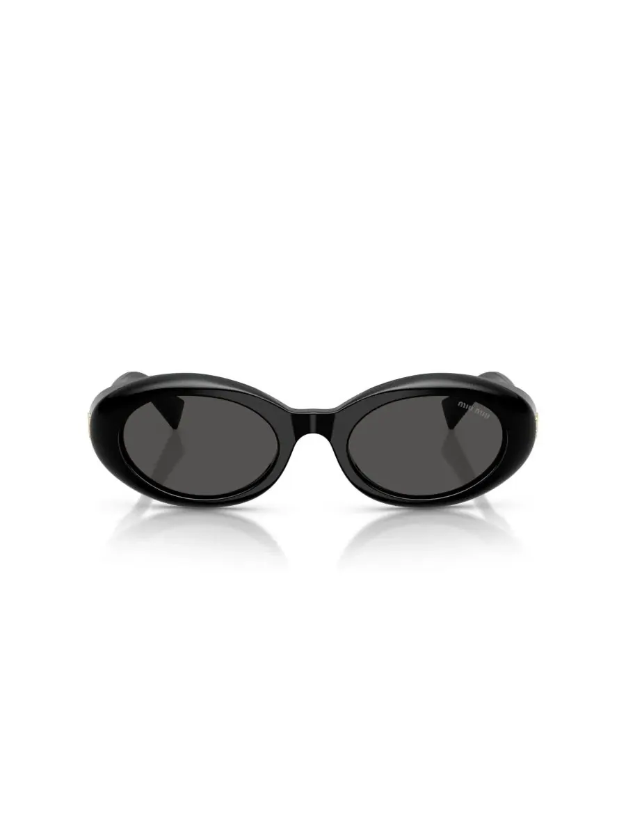 Овальные солнцезащитные очки MU B09S MIU MIU — изображение 7 из 10, коричневый