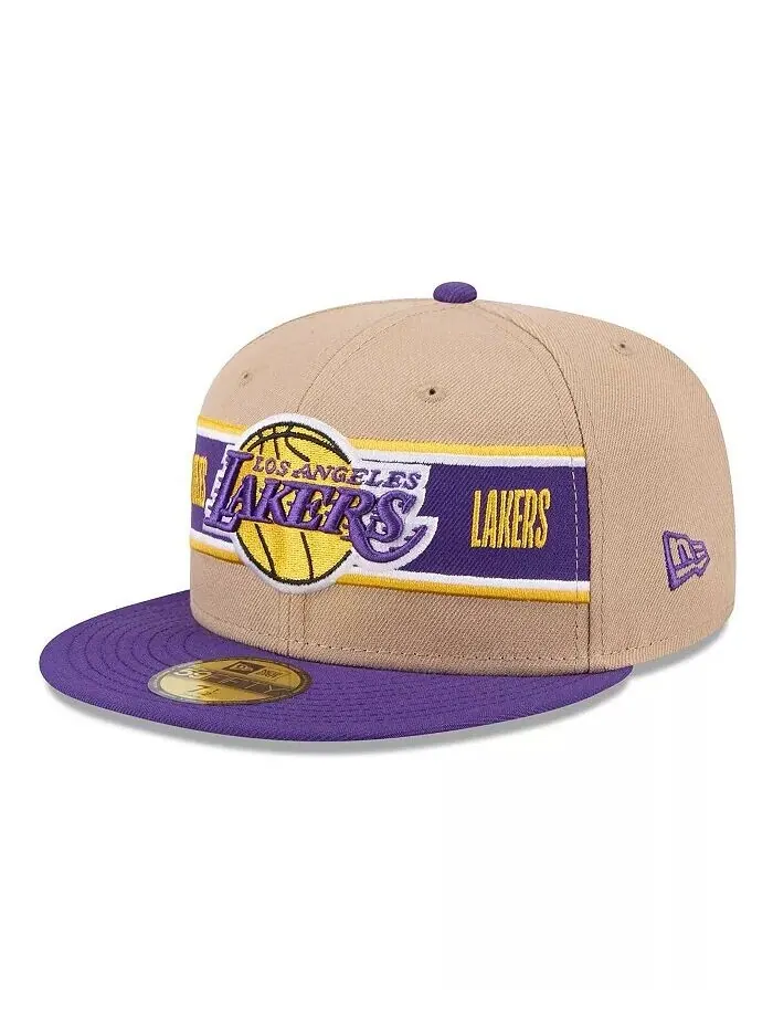 Мужская коричнево-фиолетовая бейсболка Los Angeles Lakers Draft 59FIFTY NBA 2024 59FIFTY New Era — изображение 1 из 4