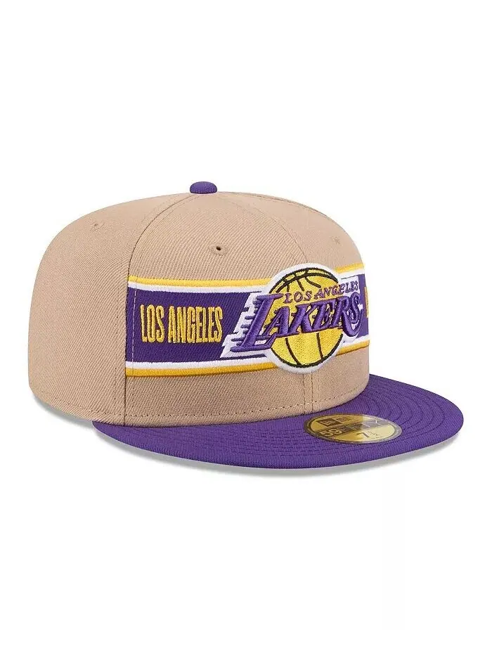 Мужская коричнево-фиолетовая бейсболка Los Angeles Lakers Draft 59FIFTY NBA 2024 59FIFTY New Era — изображение 2 из 4