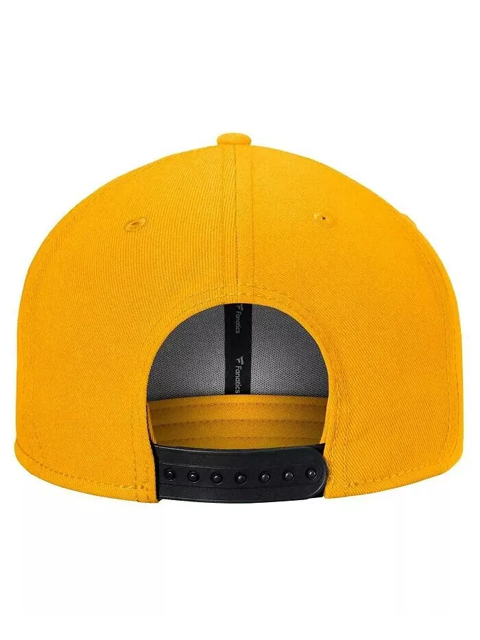 Мужская регулируемая кепка Gold Pittsburgh Penguins Fundamental Fanatics — изображение 2 из 4, золото