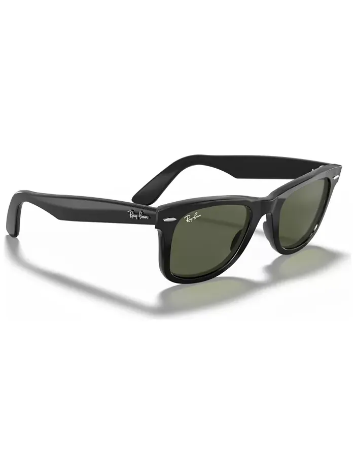 Солнцезащитные очки Ray-Ban Original Wayfarer — изображение 2 из 6, черный/зеленый