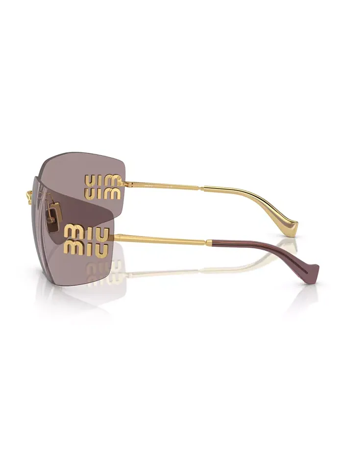 Женские солнцезащитные очки, MU 54YS MIU MIU — изображение 4 из 7, золотистый/серый