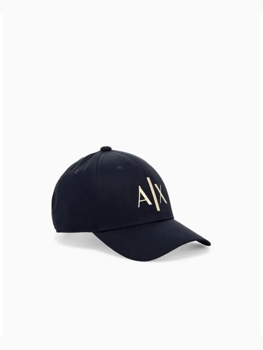 Бейсболка с контрастным логотипом A|X Armani Exchange — изображение 1 из 3, черный