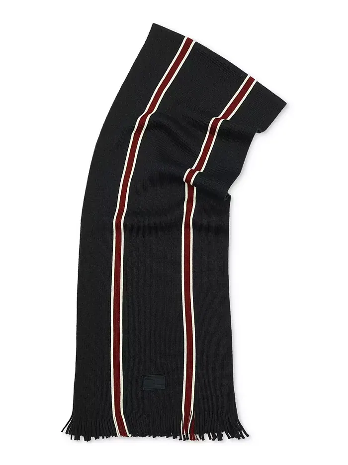 Мужской шарф Raschel в смешанную полоску Tommy Hilfiger — изображение 3 из 6, синий