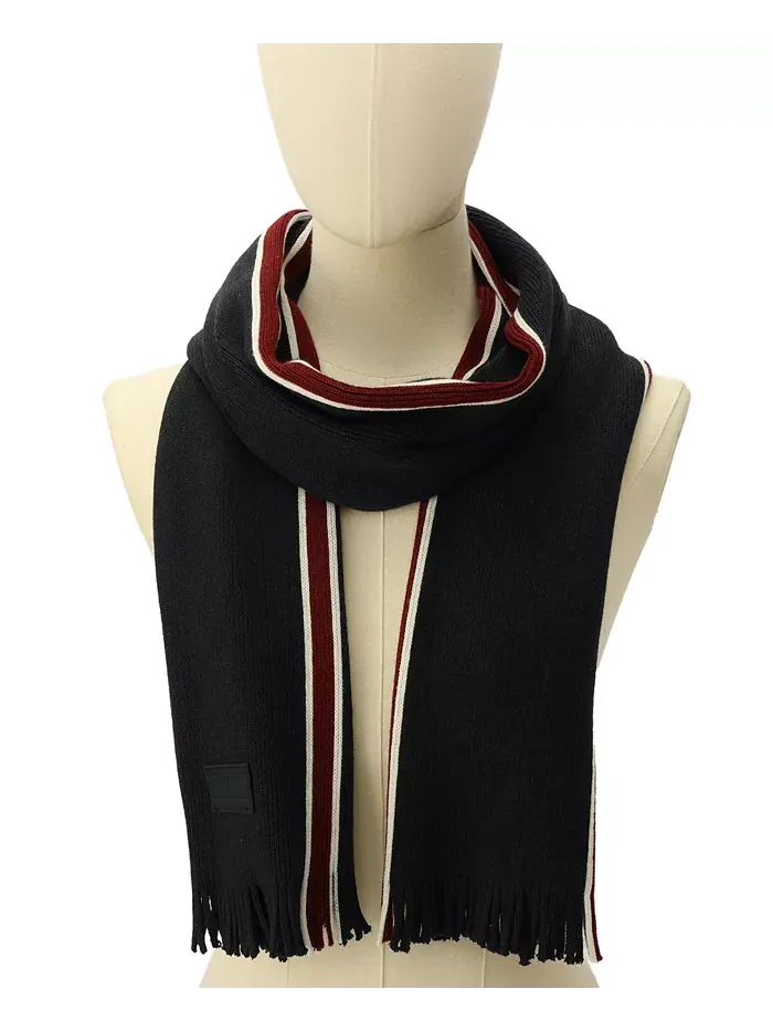 Мужской шарф Raschel в смешанную полоску Tommy Hilfiger — изображение 5 из 6, синий