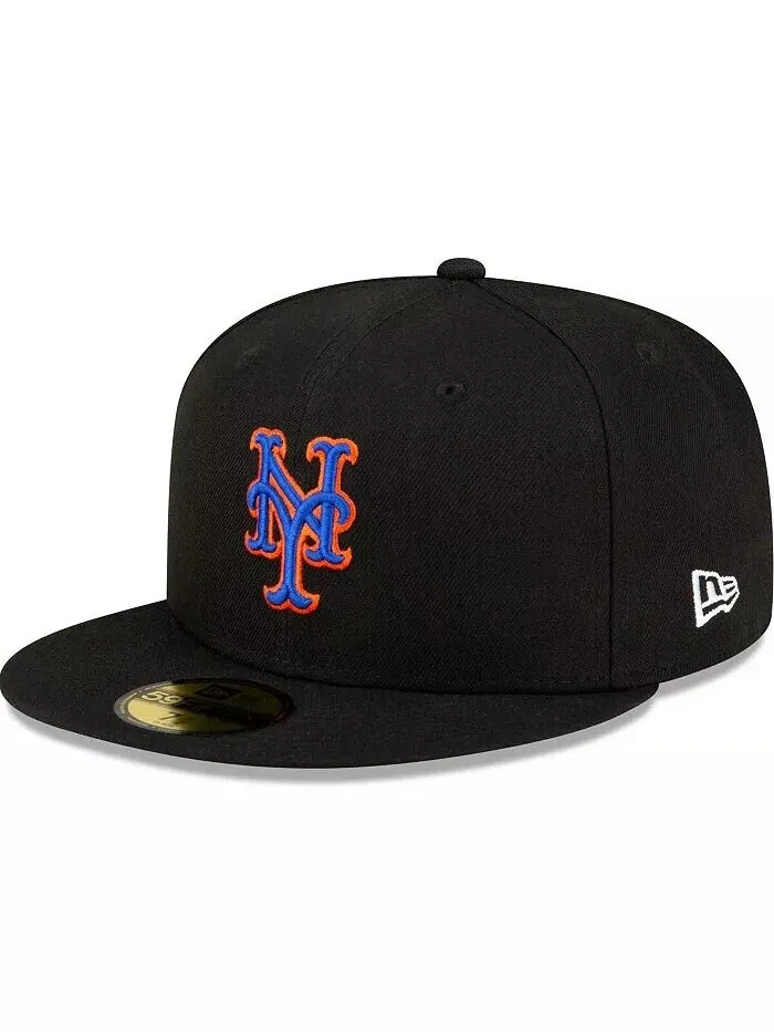 Мужская кепка New York Mets New Era 59FIFTY — изображение 1 из 4, черный