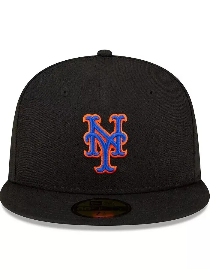 Мужская кепка New York Mets New Era 59FIFTY — изображение 2 из 4, черный