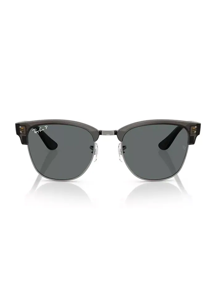 Унисекс солнцезащитные очки Clubmaster Reverse Polarized, RBR0504S Ray-Ban — изображение 2 из 6, серый