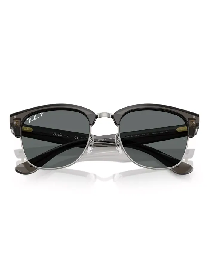 Унисекс солнцезащитные очки Clubmaster Reverse Polarized, RBR0504S Ray-Ban — изображение 5 из 6, серый