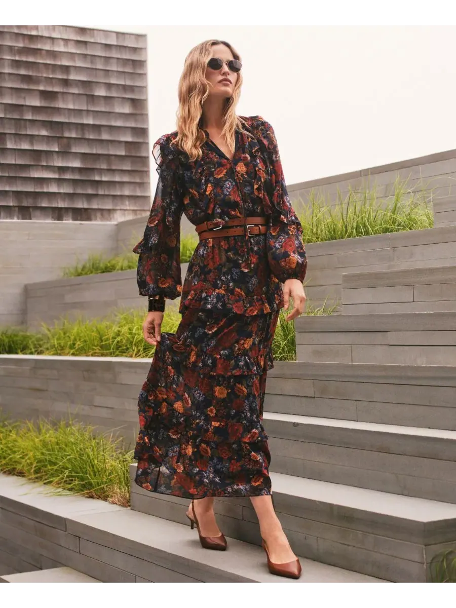 Широкий кожаный ремень с двойной пряжкой Lauren Ralph Lauren — изображение 5 из 8, бежевый