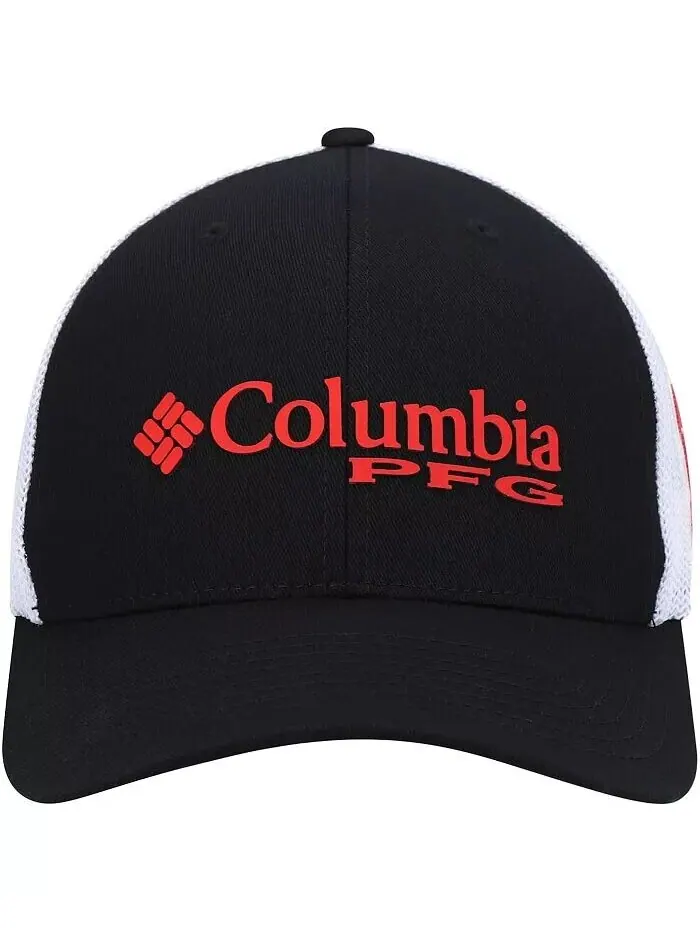 Мужская черная кепка с логотипом Nebraska Huskers PFG Snapback Columbia — изображение 2 из 3, черный