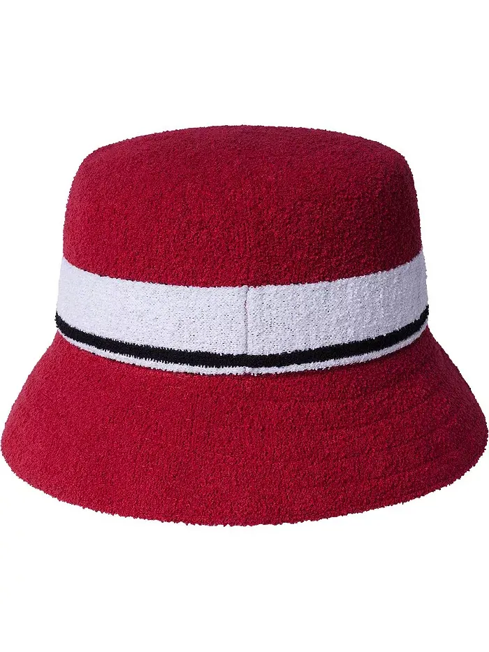 Мужская бермудская панама в полоску Kangol — изображение 2 из 2, красный