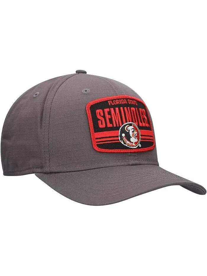 Мужская темно-серая регулируемая шляпа Florida State Seminoles Team Elevated 9SEVENTY New Era — изображение 3 из 4