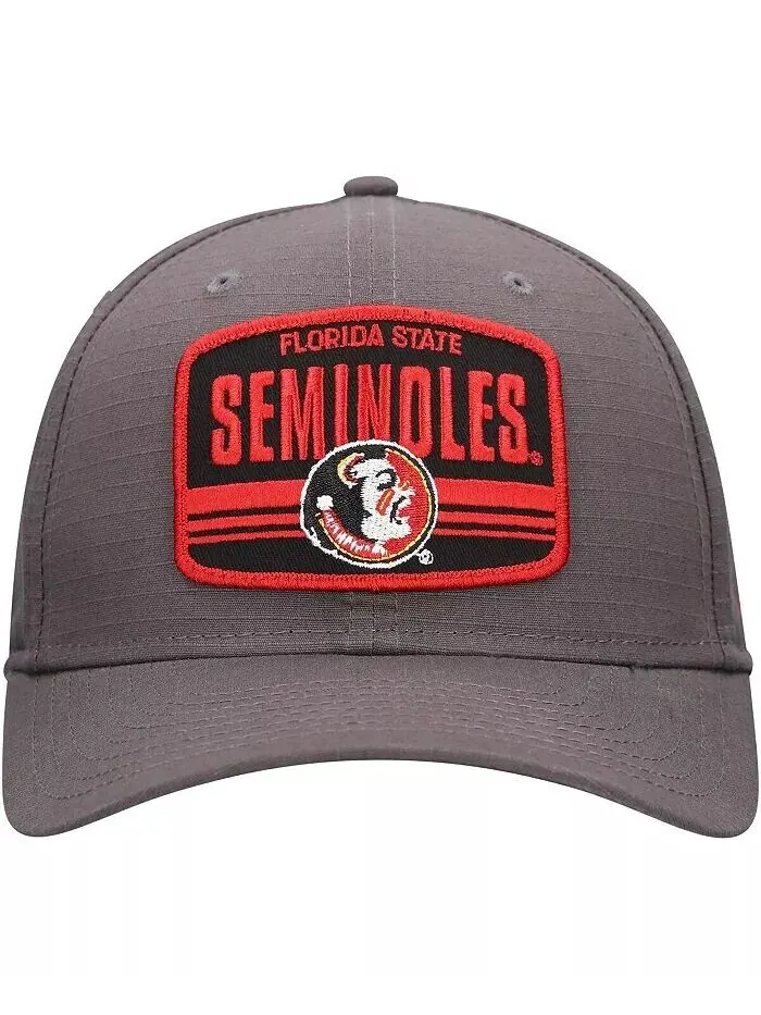 Мужская темно-серая регулируемая шляпа Florida State Seminoles Team Elevated 9SEVENTY New Era — изображение 4 из 4
