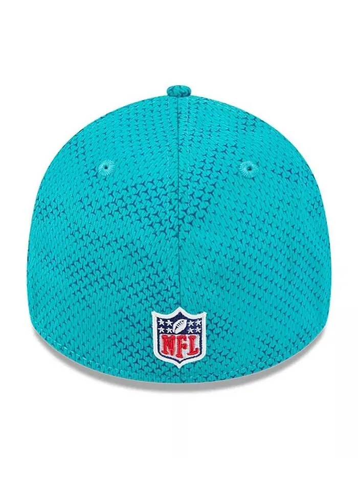 Мужская кепка Aqua Miami Dolphins 2024 Sideline 39THIRTY Flex New Era — изображение 4 из 4
