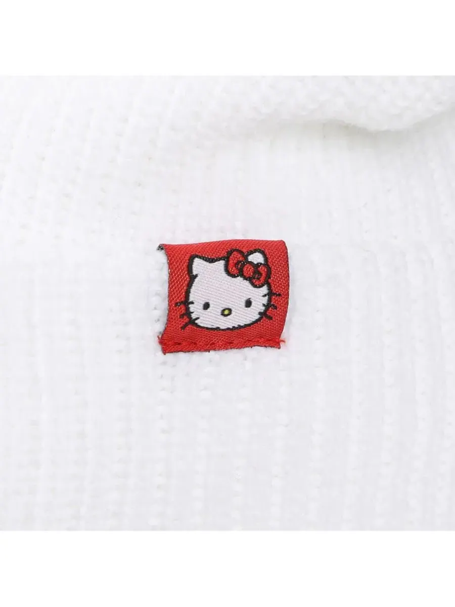 Шапка-бини с ушками Hello Kitty — изображение 4 из 6, белый