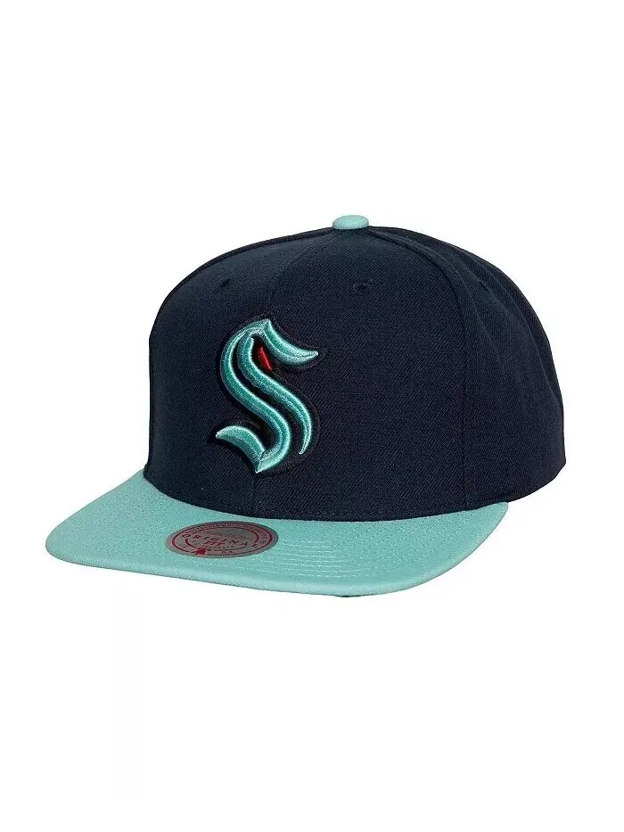 Мужская темно-синяя кепка Snapback Seattle Kraken Core Team Ground 2.0 Mitchell & Ness — изображение 1 из 3, темно-синий