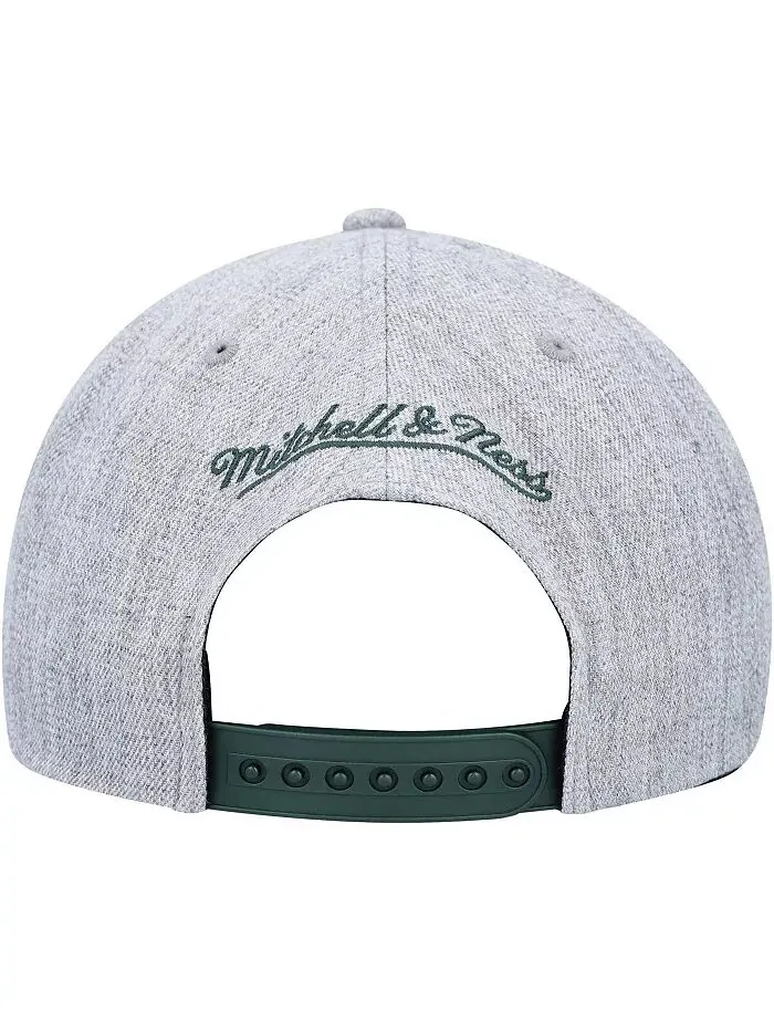 Мужская кепка-кнопка Milwaukee Bucks Hardwood Classics 2.0 цвета «серый меланж» Mitchell & Ness — изображение 4 из 4