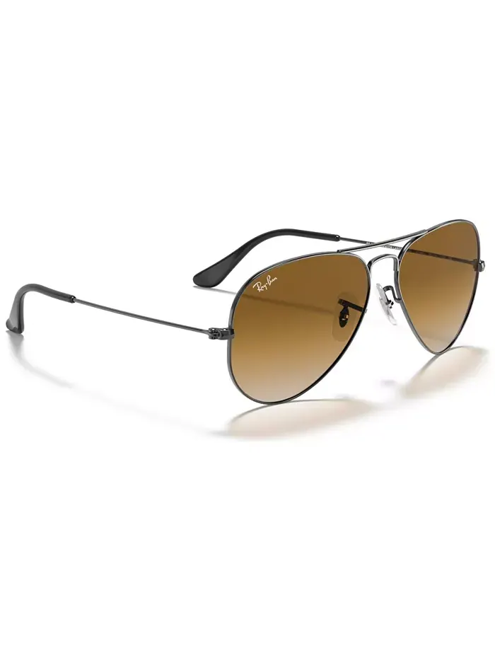 Унисекс солнцезащитные очки, RB3025 Aviator Gradient Ray-Ban — изображение 4 из 6, коричневый