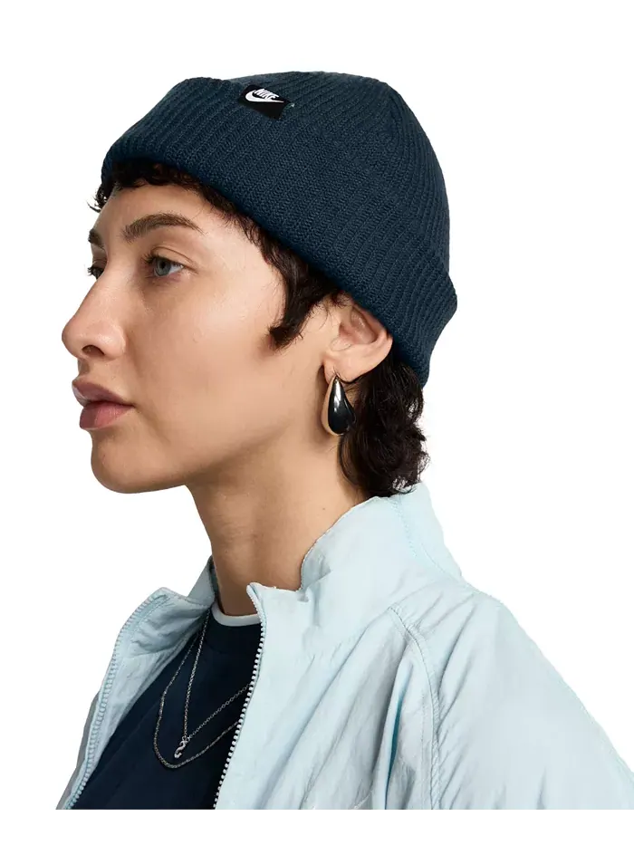 Мужская вязаная шапка Futura Terra с отворотом Nike — изображение 3 из 4, синий